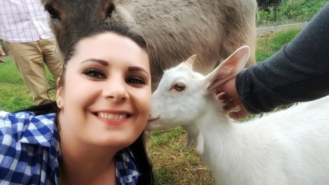 Selfie cu animalele din curte