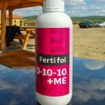 Îngrășământ foliar Fertifol 10-10-10 +ME 1L aplicare prin stropire pe culturi agricole