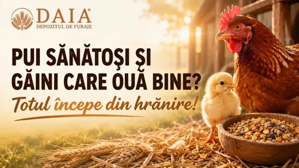 Pui sanatosi si Gaini care oua bine