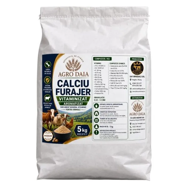 Agro Daia Calciu Furajer sac 5 kg