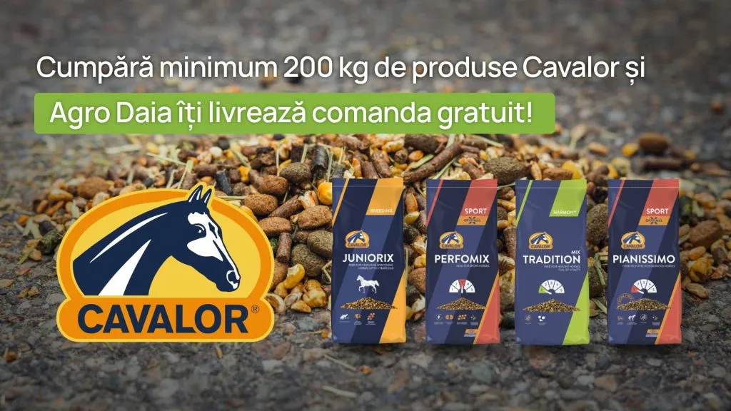 Transport gratuit Cavalor la minimum 200 kg