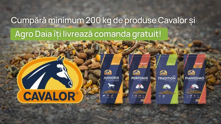 Transport gratuit Cavalor la minimum 200 kg