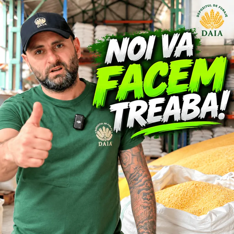 Facem treaba in depozitul de furaje