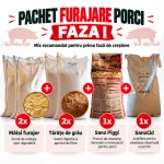Pachet Purcei FAZA 1 | 2x Mălai Furajer 30kg + 2x Tărâțe de Grâu 20kg + Sano Piggi 25kg + Acidifiant SanoCid 1kg - imagine 3